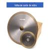 Broca sinterizada lâmina de corte de vidro, lâmina de serra de tubo de vidro lâmina de serra de aço de tungstênio 150 * 32 * 1.0