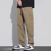 Pantalones casuales para hombre, nuevos pantalones de trabajo modernos estilo coreano 2026, corte holgado, adelgazantes, versátiles, pantalones largos de pierna recta para hombre
