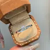 Anel Exquisito Brilhante de Diamante Único para Mulheres, Anel Aberto de Proposta Fashion e Elegante, Anel Versátil de Zircônia para Uso Diário, Presente para Namorada, Moderno
