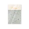Adesivos Metálicos para Manicure Tomoni Estilo Ins Gelo Antigo Transparente Adesivos de Unha Joias de Bambu Rosa e Branco de Alta Qualidade