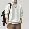Sudadera de peso pesado con retazos y cuello redondo para hombre, Nueva tendencia casual de primavera y otoño 2026, Camiseta de manga larga para hombre, Top para hombre al por mayor