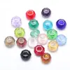 Contas de Vidro Cristal Multifacetadas com Furo Grande Contas Planas de Vidro Soltas Pulseira Infantil Colar Acessórios de Joias DIY Contas para Pulseira