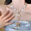 Collar de Estrella de Mar Estilo Vacaciones en Isla para Mujer, Accesorio Largo de Playa de Verano, Lujo Ligero, Sensación de Alta Gama, Cadena Exagerada para Clavícula
