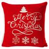 Funda de Almohada Navideña 2026 Amazon Estilo Europeo Lino Cojín de Sofá Transfronterizo Temu Funda de Almohada Festiva Jit