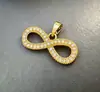 Joias Artesanais DIY Personalizadas de Alto Padrão para Comércio Exterior Transfronteiriço Acessórios de Pingente Micro-Incustados de Zircônia de Cobre Colar de Trevo de Quatro Folhas