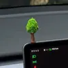 Un Adorno Creativo de Árbol de la Fortuna para Decoración de Coche, Árbol Decorativo para Pantalla del Tablero del Coche, Adorno de Árbol Pequeño Artificial para Escritorio