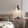 Lámpara colgante pequeña de mesita de noche estilo Bauhaus de mediados de siglo, nueva lámpara colgante vintage de madera maciza para entrada de casa rural y pasillo, arte en hierro