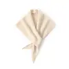 Novo Cachecol de Tricô 100% Caxemira para Mulheres, Cachecol Triangular para Pescoço, Proteção para o Pescoço, Quente e Versátil, Cor Sólida, Pequeno Cachecol de Pescoço para Outono e Inverno