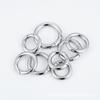 Hebilla de resorte de acero inoxidable hebilla de bloqueo anillo abierto accesorios para equipaje hebilla abierta acero titanio metal redondo color acero redondo