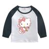Camiseta de manga larga para niños KT cat ropa para niños Otoño Nuevo top casual para niñas primavera y otoño camiseta fina para niñas