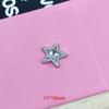 Accesorios Y2K de Aleación con Forma de Estrella de Cinco Puntas, Lazo, Corazón para Accesorios de Cabello DIY, Funda de Teléfono Móvil, Zapatos con Agujeros, Accesorios Hechos a Mano