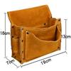 Bolsillo para Clavos Especial de Piel de Vaca Bolsillo para Clavos para Construcción y Carpintería Resistente al Desgaste Bolsillo en Cinturón de Cintura Bolsillo para Clavos Bolsillo Multifuncional para Cintura Kit de Herramientas