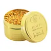 Molinillo de Tabaco Metálico de Aleación de Zinc y Oro Tipo Moneda de Oro Transfronterizo 40mm 4 Capas Molinillo de Tabaco Molinillo de Tabaco