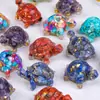 Grava de Cristal Natural Gotas de Pegamento Adornos de Tortuga Pequeña Piedra Cruda de Cristal Resina Coche Decoración del Hogar Manualidades