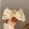 Princesa a la fuga Dulce Lazo de Satén Pinza de Agarre Elegante Clip de Agarre para el Cabello Clip para la Cabeza Clip para el Cabello Clip de Tiburón Accesorios para el Cabello
