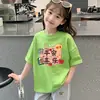 Camiseta de Algodón Puro con Estampado Versátil y Elegante para Niñas, Manga Corta, Nueva para Verano 2026