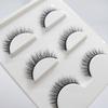 Empuje caliente transfronterizo natural largo multicapa tridimensional pestañas postizas tres pares pestañas 3D naturales cruzadas suministro de comercio exterior