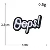 Serie del alfabeto inglés tela bordada pegatinas insignia personalizada parche bordado para computadora accesorios para ropa parche diy venta al por mayor