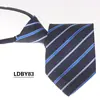 Gravata Jacquard Formal Profissional para Terno de Negócios Formal Masculino Gravata Formal de Negócios Gravata Preguiçosa com Zíper Masculina