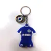 Llavero de Jersey Real Madrid Massey Neymar Levan Harland Llavero de goma suave de PVC Colgante Regalo