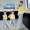 Conjunto Versátil Casual Holgado de Pantalones de Chándal Dos Piezas para Niñas, Primavera y Otoño 2026, Pantalones Rectos Largos