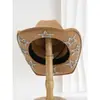 Nuevo Sombrero de Vaquero Occidental con Decoración de Calaveras Estilo Europeo y Americano para Hombres, Sombrero de Sol de Moda Y2K para Mujeres, Sombrero Panamá