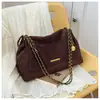 Bolso Cruzado de Moda de Nicho para Mujer 2025 Otoño/Invierno Nuevo Bolso de Cadena para Debajo del Brazo Gamuza Elegante Versátil Bolso de Hombro Cruzado