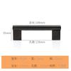 Manijas Cuadradas Extensibles de Acero Inoxidable Transfronterizas para Puertas de Gabinete, Manijas Cuadradas de Lujo Ligero para Cajones de Gabinete de Cocina y Armarios al por Mayor