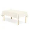 Toalha de Mesa Descartável Lisa Peva Espessada 137*274cm Toalha de Mesa Cor Pura Decoração de Festa Arranjo