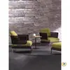 Sofá exterior de mimbre estilo nórdico, adecuado para patios, balcones, áreas de ocio al aire libre, terrazas, salas de estar y invernaderos; un juego de muebles de diseñador