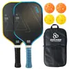 Conjunto de Raquetes de Pickleball de Fibra de Carbono T700 Textura de Tecido Fosco Tábua de Raquete de Pickleball Raquete Dedicada de Pickleball