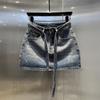 Varias Faldas de Mezclilla Retro Tallas Grandes para Mujer en Verano 2025, Gorditas, Anti-Exposición, Cintura Alta, Aspecto Adelgazante, Cubre Cadera, Corta de Corte A