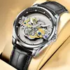 Nuevo Mecanismo de Reloj Mecánico Totalmente Automático Hueco de Doble Cara Bugatti Reloj Tourbillon para Hombre Venta Transfronteriza Douyin Dropshipping