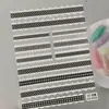 Adesivos de Unha Coração de Renda Branca Transfronteiriços Borda de Renda 3D Coração Adesivos de Unha DIY Em relevo Estilo Ca