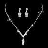 Suministro transfronterizo de joyas de Amazon, joyería de boda, collar de circonitas simple, collar de gota de agua, pendientes, traje