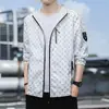 Chaqueta de Piel Estampada de Cuerpo Completo de Marca de Moda para Hombre, Ropa con Protección Solar para Senderismo y Pesca al Aire Libre, Chaqueta de Hielo de Seda con Protección Solar, Ligera Hecha a Medida