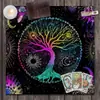 Mantel para juego de tarot de alto peso, antideslizante y resistente al desgaste, mantel estampado de terciopelo compuesto, personalizable con diseños de cartas de tarot