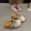 Meias-pantufas de Verão 2026 Vazadas Respiráveis de Solado Grosso Aumentadoras de Altura com Biqueira Fechada para Uso Casual ao Ar Livre, Pantufas de Calçar com Toque Macio