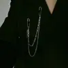 Joias de Personalidade Hip-hop 2021 Nova Moda Corrente Decoração de Roupas Pino de Terno Broche Acessórios para Terno Feminino