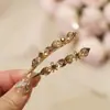 Novo clipe duplo strass cristal clipe lateral clipe franja vidro grampo de cabelo gravata borboleta clipe superior clipe nuca acessório de cabelo