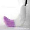 Orelha de besta de pelúcia grande feita à mão cauda de besta acessórios de joias para cosplay cauda de raposa Cauda de Lobo acessórios de cauda de gato