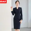 Conjunto de Terno Feminino Novo Outono-Inverno 2026, Profissional e Estiloso, para Vendas Imobiliárias, Atendimento ao Cliente de Hotel e Roupa de Trabalho para Lojas de Joias