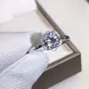 Anillo Abierto Popular de Imitación Moissanita Xiaohongshu Douyin Transmisión en Vivo Anillo de Transmisión Femenino Pt950 Ocho Corazones y Ocho Flechas
