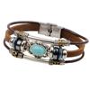Pulseiras Retrô de PU Europeias e Americanas Mais Vendidas na Fronteira da Temu, Pulseiras de Contas Versáteis da Moda Estilo Corte Atacado