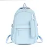Mochila Escolar Color Block para Estudiantes de Secundaria y Preparatoria, Mochila Trendy de Gran Capacidad para Hombres, Mochila Casual de Tela Oxford, Moda Urbana