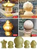 Cabeça de Pilar de Balaústre Vaso Coluna Decoração Ornamento Molde Cimento Bola Redonda Molde Coluna Romana Modelo de Vaso Chinês