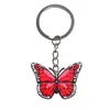 Llavero de Mariposa Llavero de Pegamento Suave de PVC Regalo de Graduación Llavero Pequeño Accesorios para Llaveros Colgante para Llavero