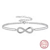 Pulsera de Plata S925 Amazon Doble Capa Cadena Figaro Transfronteriza Europea y Americana Conjunto de Pulseras para Mujer Pulsera Sencilla