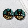 Vidrio de alta permeabilidad de 25 mm para Halloween, accesorios de gema de tiempo DIY, accesorios para joyería DIY, explosiones transfronterizas