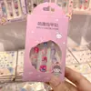 Pegatinas de Uñas Sanrio para Niñas, Arte de Uñas Lindo y Divertido, Piezas de Uñas para Estudiantes, Piezas de Uñas Dulces, Uñas Postizas para Niños